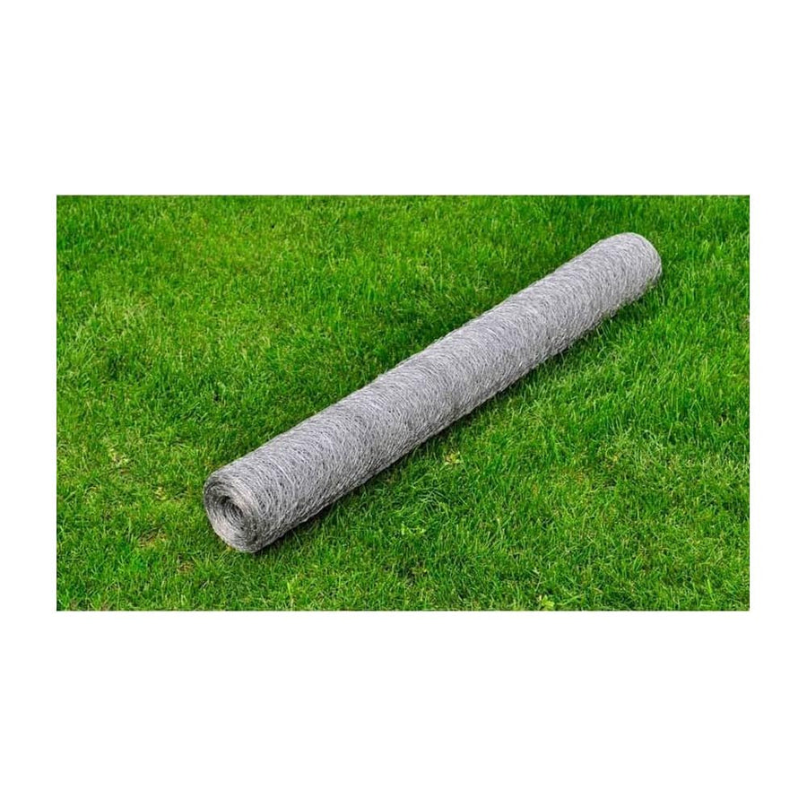 Chicken Wire Fence Galvanised Steel Silver