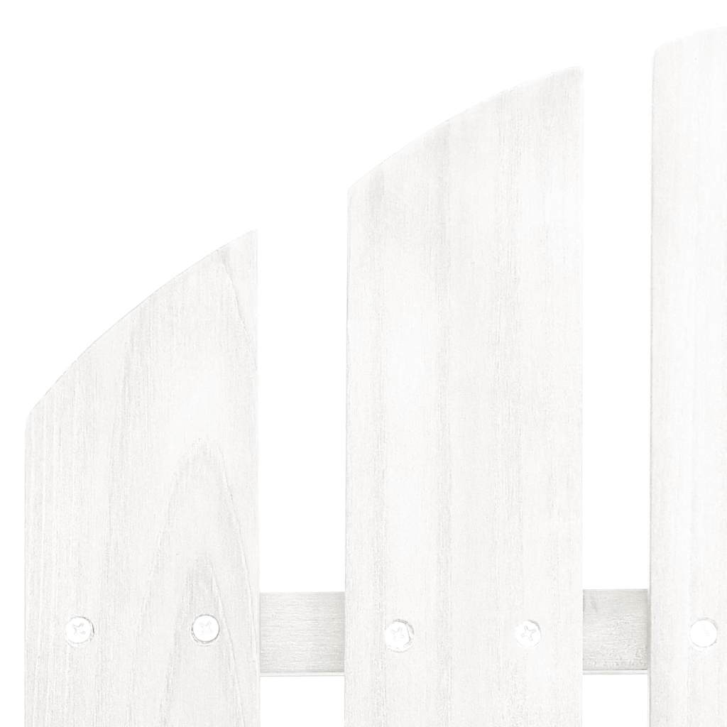 vidaXL Garden Rocking Chair Wood White 5