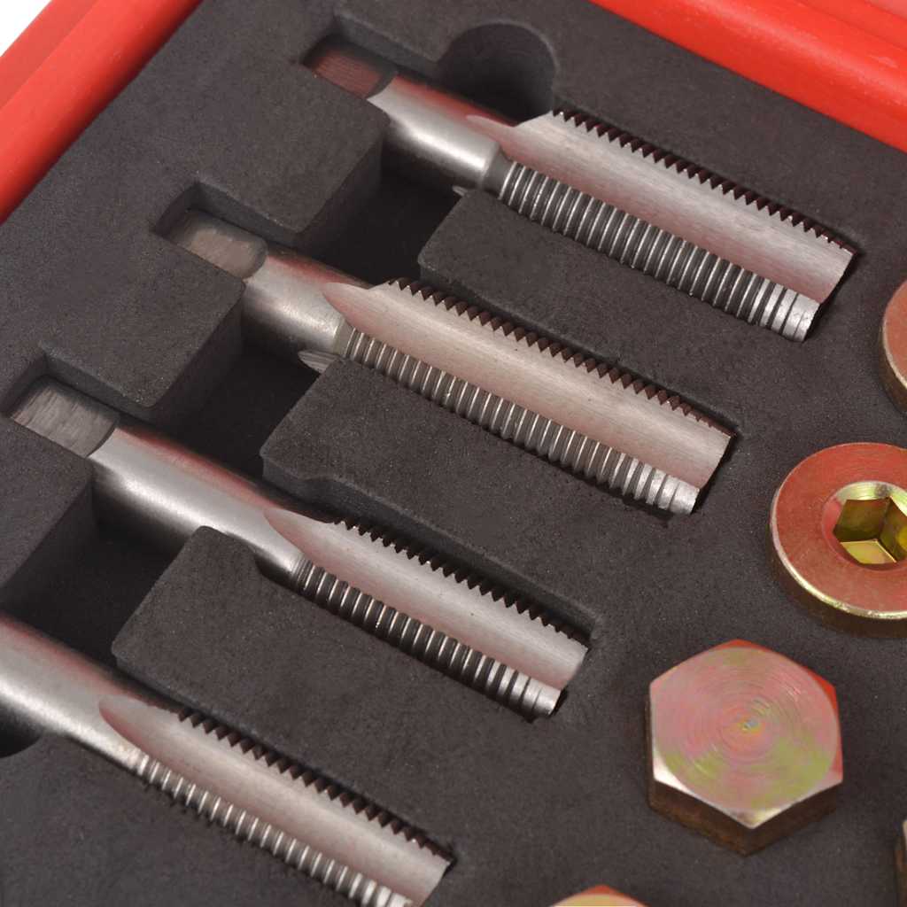 vidaXL Oil Drain Plug Repair Kit 64 pcs Set M13 M15 M17 M20 4