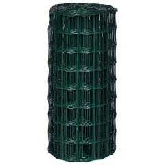 vidaXL Fence Panels PVC-coated iron Green 2