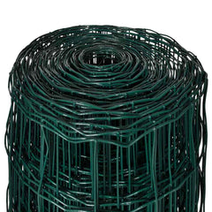 vidaXL Fence Panels PVC-coated iron Green 4