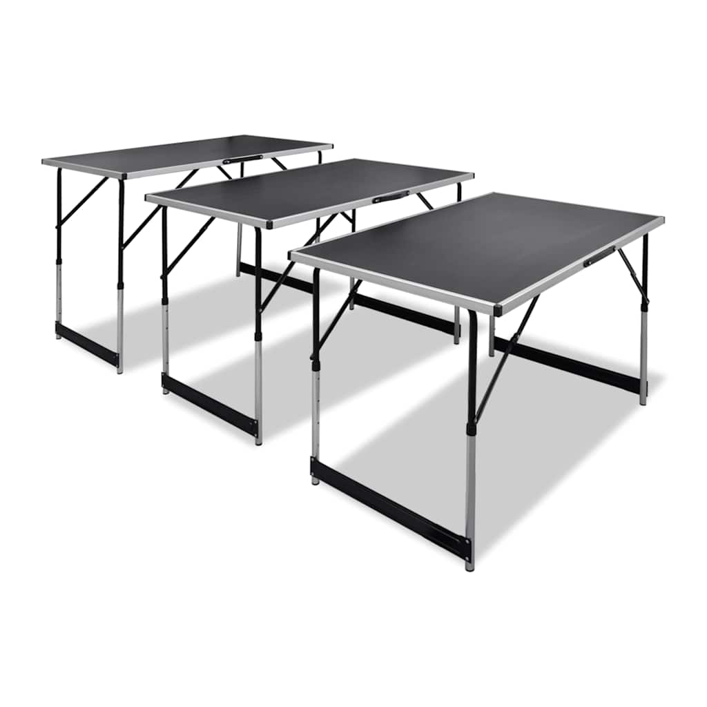 vidaXL Pasting Table 3 pcs Foldable Height Adjustable 1