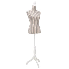 vidaXL Ladies Bust Display Mannequin Cotton With Rose