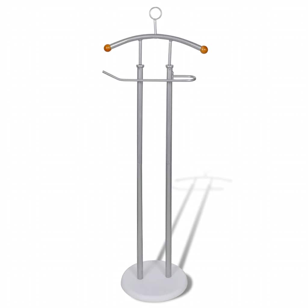 vidaXL Valet Stand | Silver grey | Heavy duty iron frame | 43x28x113 cm 1
