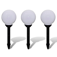 40864 vidaXL Outdoor Pathway Lamps 3 pcs LED 20 cm with Ground Spike 2