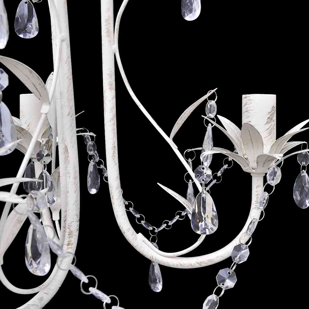 vidaXL Chandelier | Antique white | Acrylic, Metal | Medium | Luxury 3