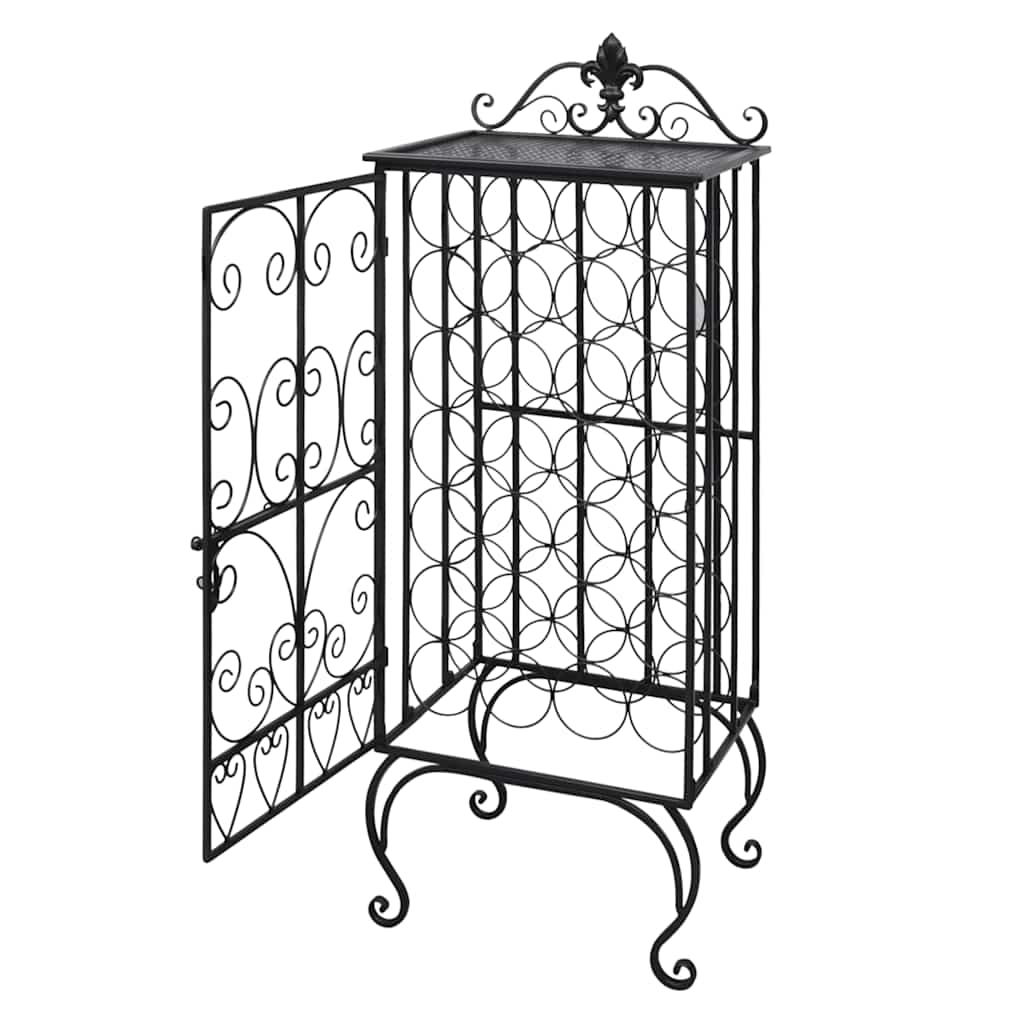 vidaXL Wine Rack for 28 Bottles Metal 2
