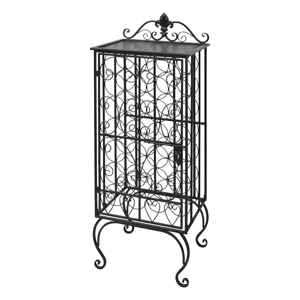 vidaXL Wine Rack for 28 Bottles Metal 3