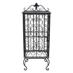 vidaXL Wine Rack for 28 Bottles Metal 4