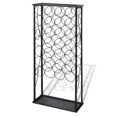 vidaXL Wine Rack for 28 Bottles Metal 2