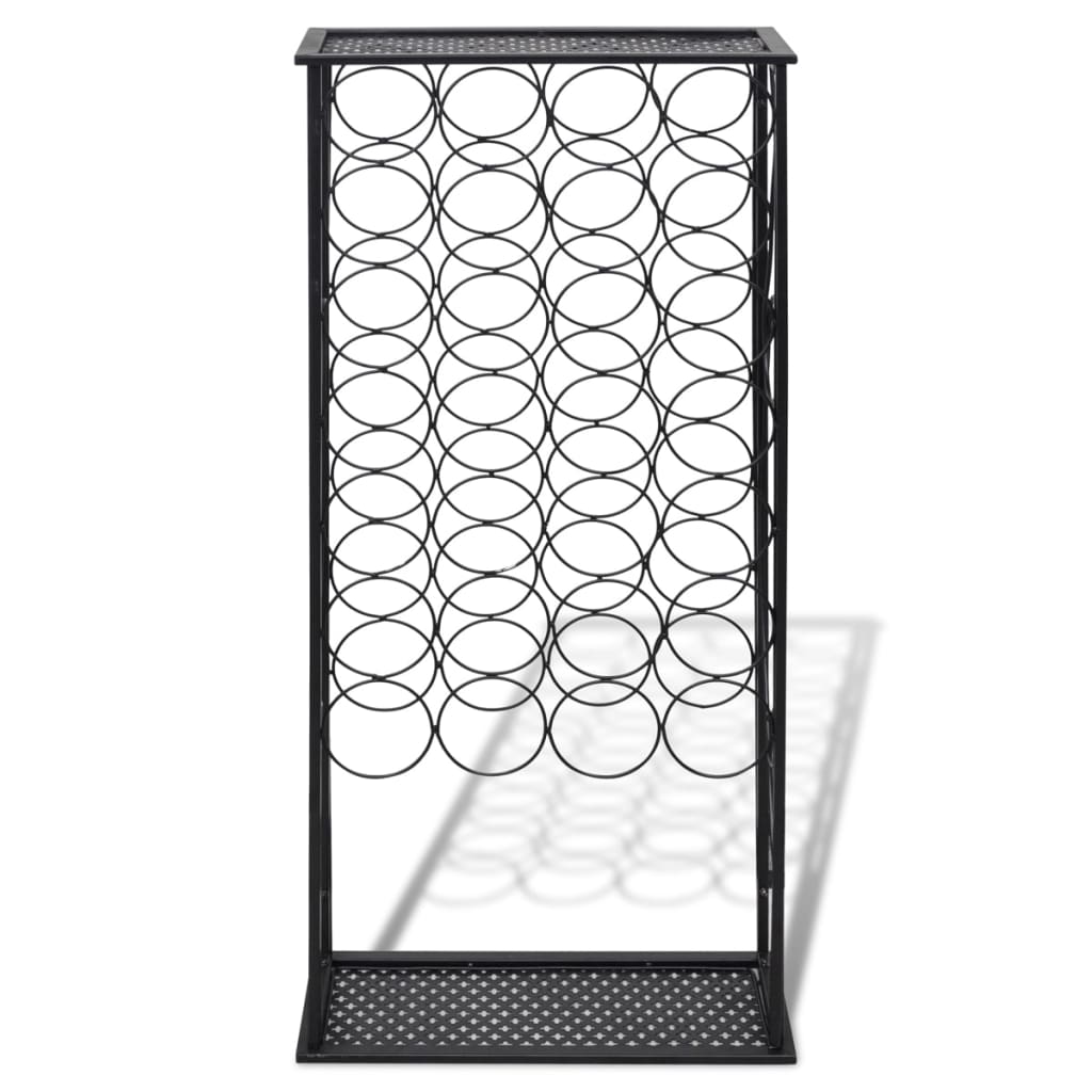 vidaXL Wine Rack for 28 Bottles Metal 3