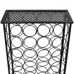 vidaXL Wine Rack for 28 Bottles Metal 4