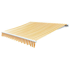 vidaXL Awning Replacement Fabric Yellow and White 400x300 cm Polyester 2
