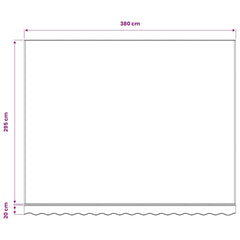 vidaXL Awning Replacement Fabric Yellow and White 400x300 cm Polyester 5