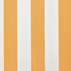 vidaXL Awning Replacement Fabric Yellow and White 600x300 cm Polyester 4