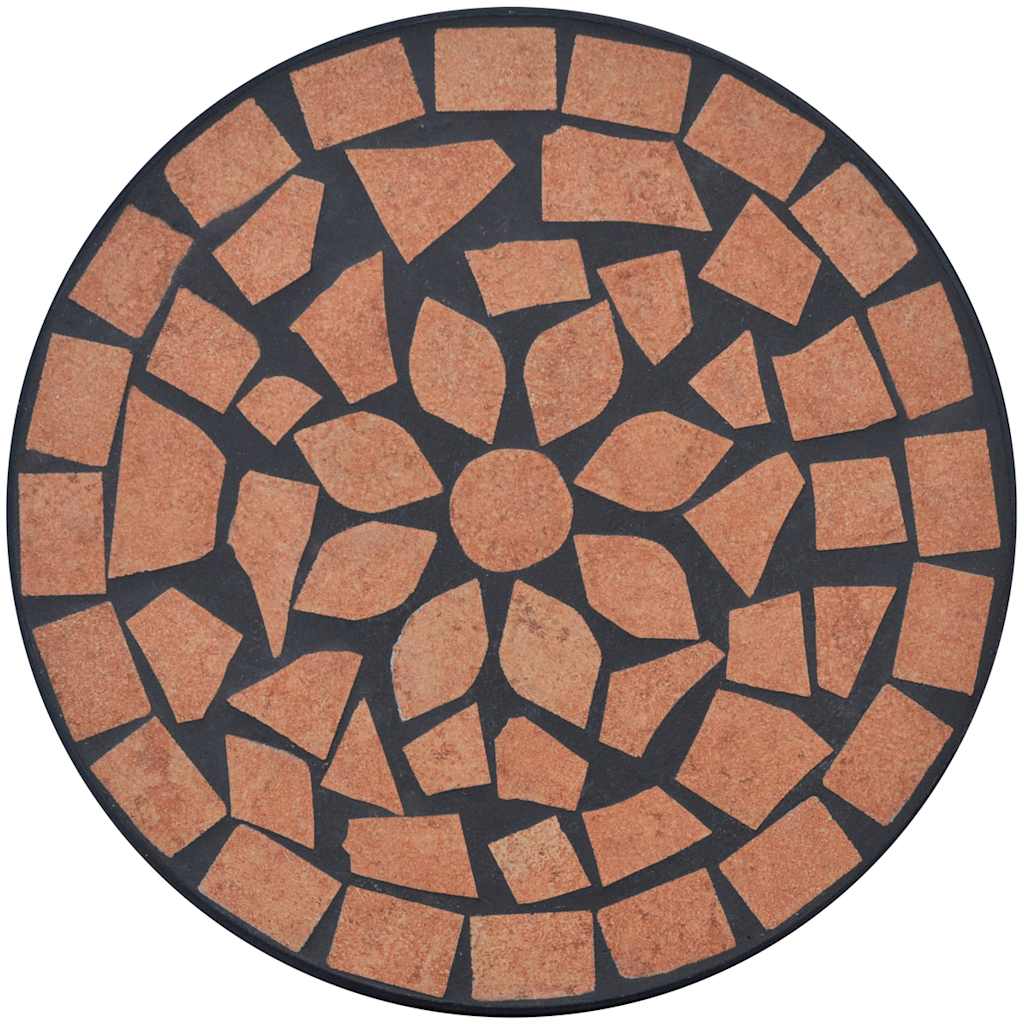 vidaXL Plant Stand | Terracotta and Black | Iron and Ceramic | Small | Durable 3