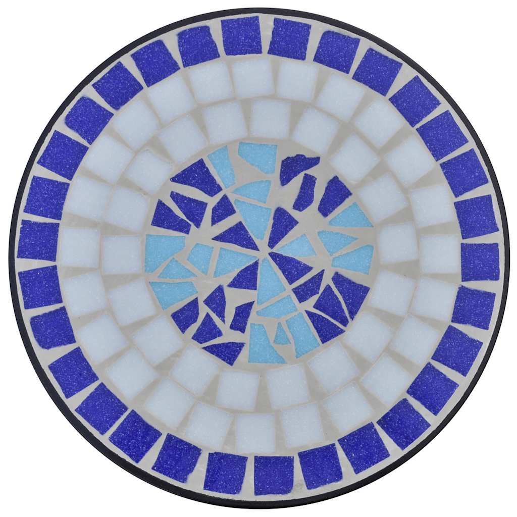 vidaXL Plant Stand | Blue and white | Iron and ceramic | Small 3