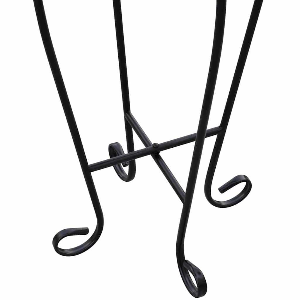 vidaXL Plant Stand | Green, white, black | Iron, ceramic | 30 cm diameter 4