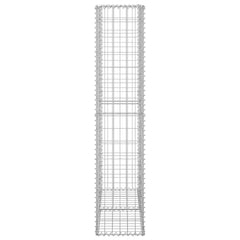 vidaXL Gabion Basket with Lids Galvanised Wire 150 x 100 x 30 cm 6