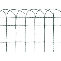 vidaXL Garden Border Fence Powder-coated Iron 25x0.4 m 6