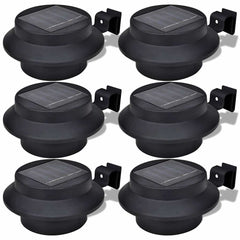 vidaXL Solar Lamp | Set of 6 | Black | Sturdy plastic | 6 pieces | Solar 2