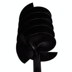 vidaXL Ground Drill with Handle Auger Bit 150 mm Three Spirals Steel Black 5