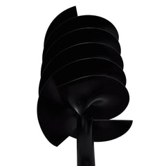 vidaXL Ground Drill with Handle Auger Bit 180 mm Three Spirals Steel Black 5