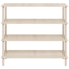 vidaXL 4-Tier Shoe Racks 2 pcs Solid Fir Wood 4