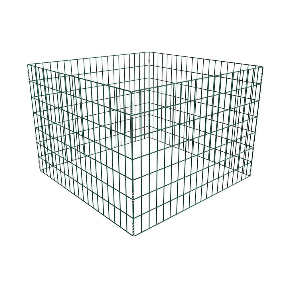 141206 vidaXL Square Mesh Garden Composter 100 x 100 x 70 cm 1