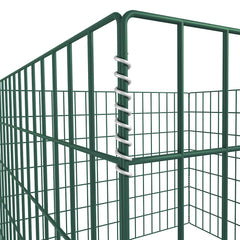 141206 vidaXL Square Mesh Garden Composter 100 x 100 x 70 cm 3