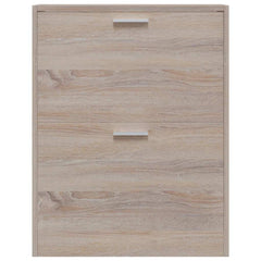 vidaXL Shoe Cabinet | Oak | Engineered wood, Plastic, Aluminium alloy | Medium 4