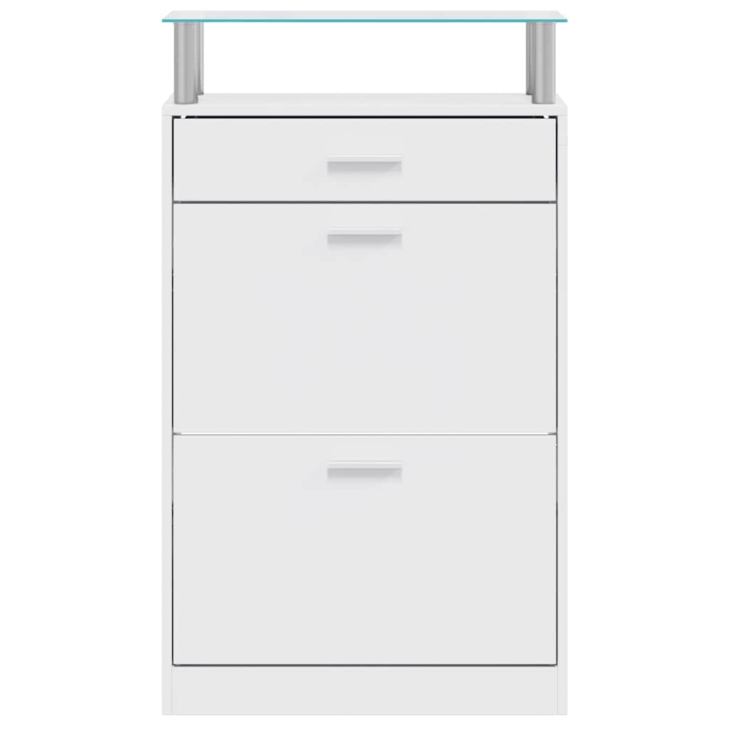 vidaXL Shoe Cabinet | White | Engineered Wood | Medium | Shoe Cabinet 4