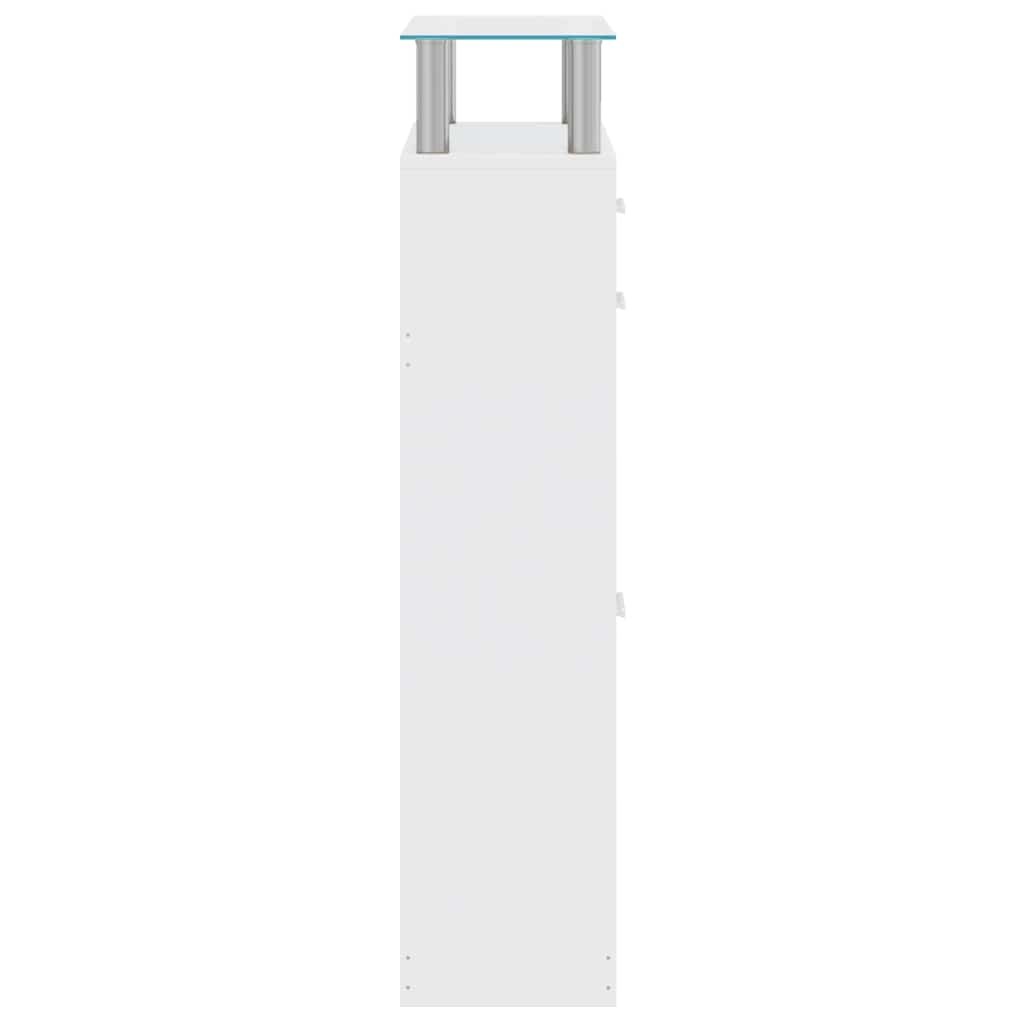 vidaXL Shoe Cabinet | White | Engineered Wood | Medium | Shoe Cabinet 5