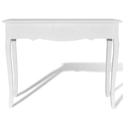 241144 vidaXL Dressing Console Table White 3