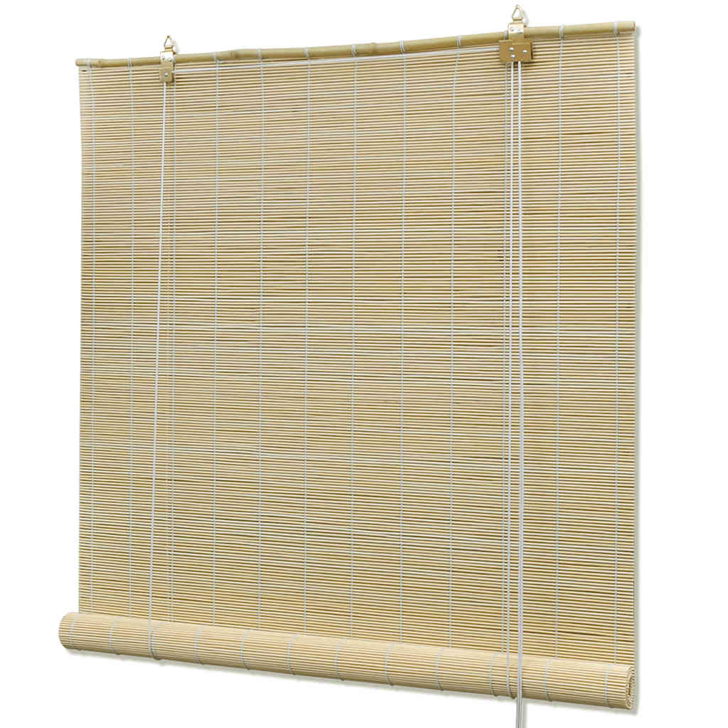 vidaXL Natural Bamboo Roller Blinds 120 x 160 cm 1