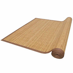 vidaXL Rug | Brown | Bamboo top + polypropylene edges | 80 x 300 cm | Non-slip 3