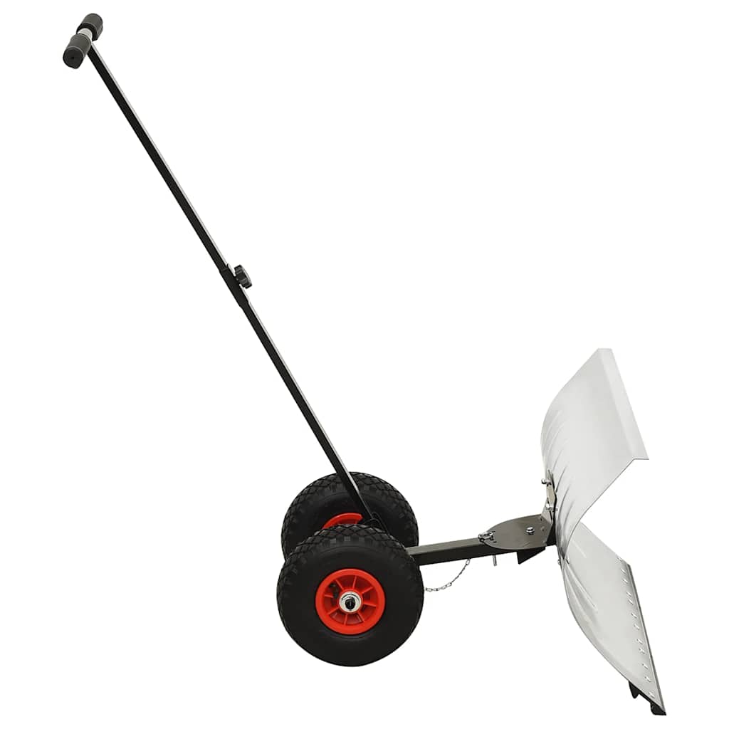 vidaXL Manual Snow Shovel with Wheels 3