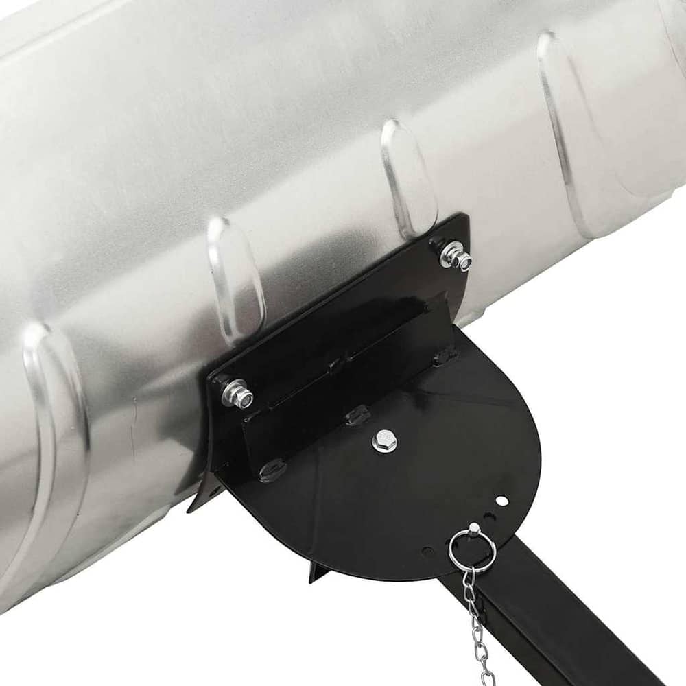 vidaXL Manual Snow Shovel with Wheels 4
