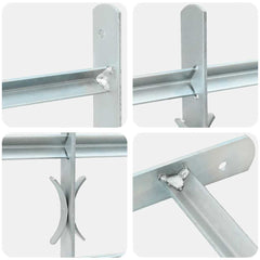 Adjustable Security Grille for Windows with 3 Crossbars 1000-1500 mm 3