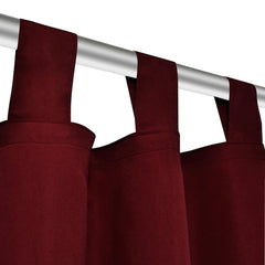 vidaXL 2 pcs Bordeaux Micro-Satin Curtains with Loops 140 x 245 cm 4