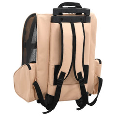 Foldable Multipurpose Pet Trolley Width 40 cm Sand