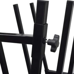 vidaXL Black Powder-Coated Saw Horse for Woodworking 4