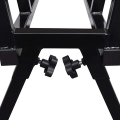vidaXL Black Powder-Coated Saw Horse for Woodworking 5
