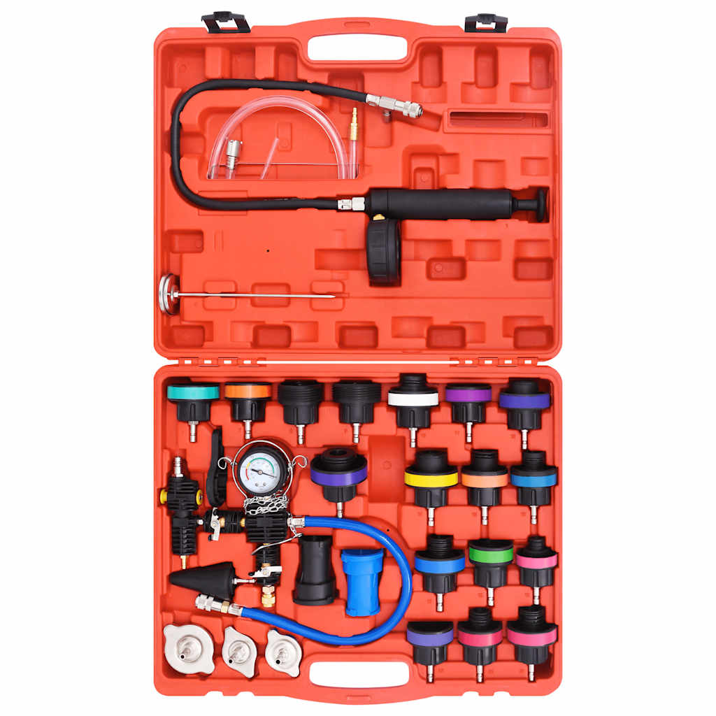 vidaXL 28 Piece Radiator Pressure Tester Kit 4