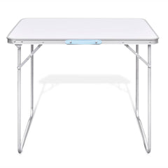 vidaXL Foldable Camping Table with Metal Frame 80 x 60 cm 2