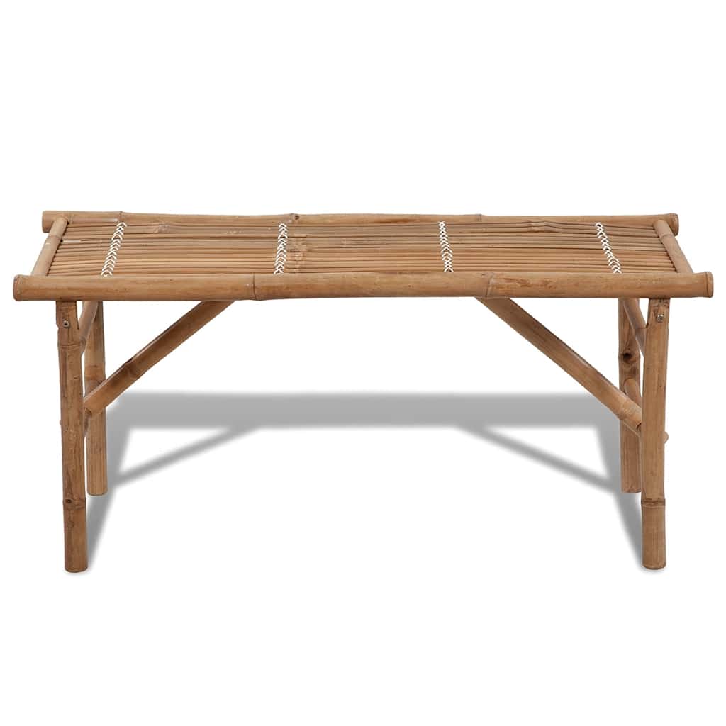 vidaXL Folding Garden Bench 118 cm Bamboo 2