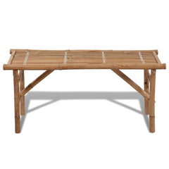 vidaXL Folding Garden Bench 118 cm Bamboo 2