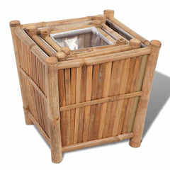 vidaXL Raised Bed | Set of 3 | Natural Bamboo | Bamboo 3
