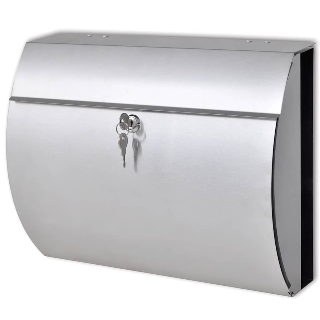 Stainless Steel Mailbox 37.5 cm 31 cm 13 cm