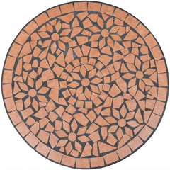 vidaXL Garden Table | Terracotta | Powder-coated iron frame and ceramic top 3